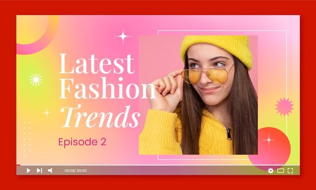 Las tendencias de la moda en miniatura de YouTube