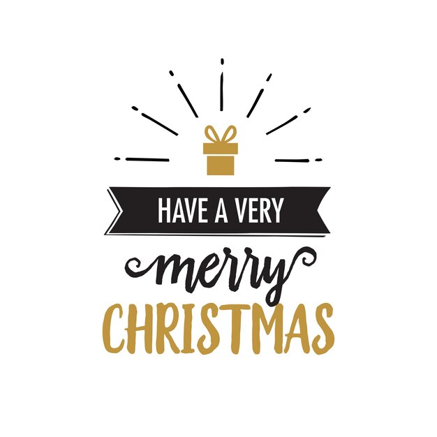 Tener letras de Navidad muy feliz