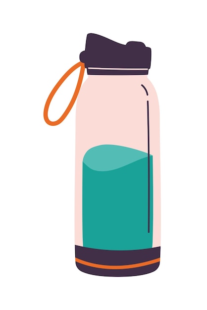 termo con icono de agua con fondo blanco