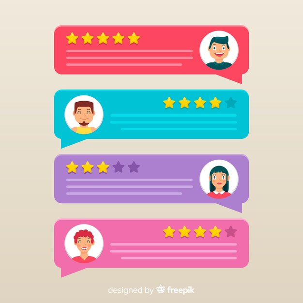 Testimonial con concepto de burbuja de texto