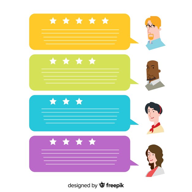 Testimonial en forma de burbuja de texto