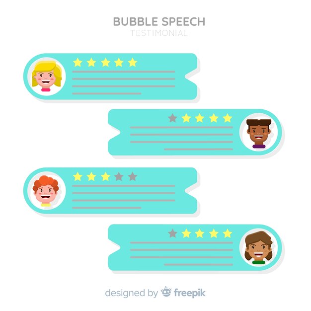 Testimonio creativo en el diseño de burbujas de habla