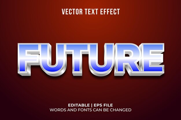 Texto 3D con efectos de iluminación futuristas