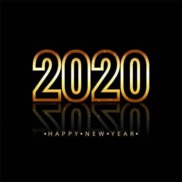Texto de feliz año nuevo oro 2020