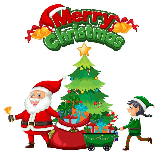 Texto de feliz Navidad para el diseño de carteles o pancartas