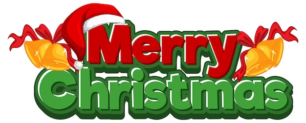 Texto de feliz Navidad para el diseño de carteles o pancartas