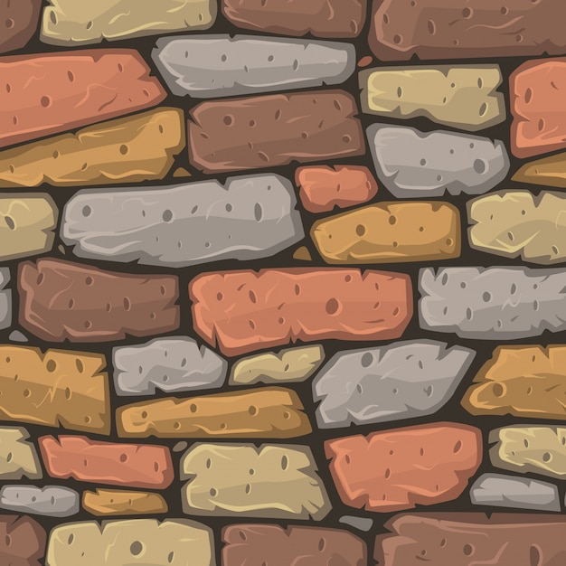 Textura colorida de piedras estilo cartoon