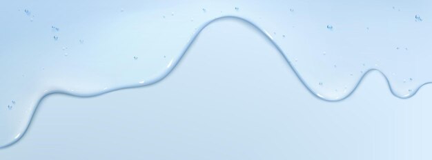 Textura de gel cosmético líquido claro
