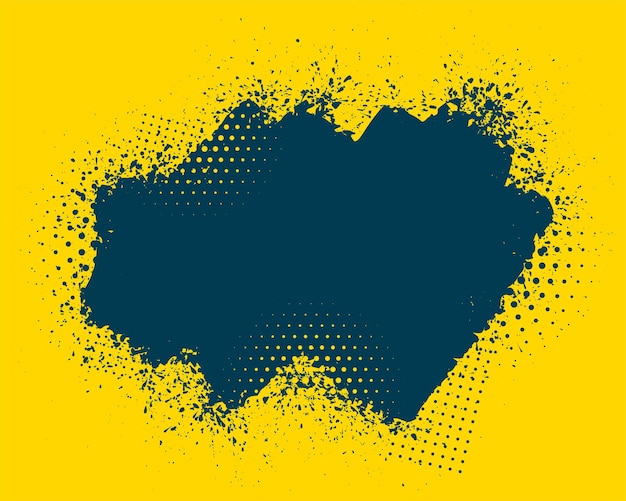 Vector gratuito textura grunge abstracta sobre fondo amarillo