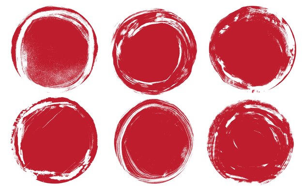textura grunge circular roja