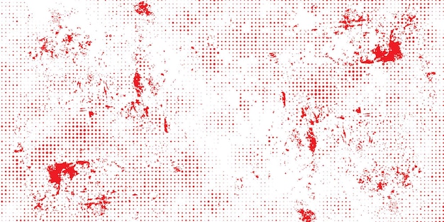 textura grunge roja con trama de semitonos detallada