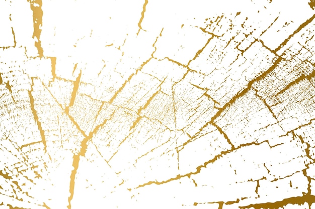 textura de grunge de vector de madera dorada