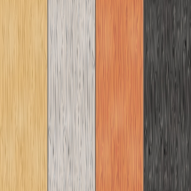 Textura de madera sobre tablones. Patrones verticales sin fisuras. material, transparente, panel de madera, fondo y parquet, ilustración vectorial