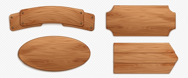 Vector gratuito textura de madera tablero de la muestra vector banner realista