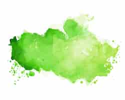 Vector gratuito textura de manchas de acuarela en tono de color verde