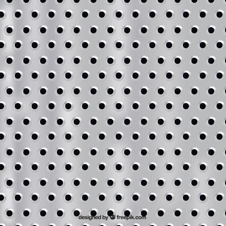 Vector gratuito textura de metal con agujeros 
