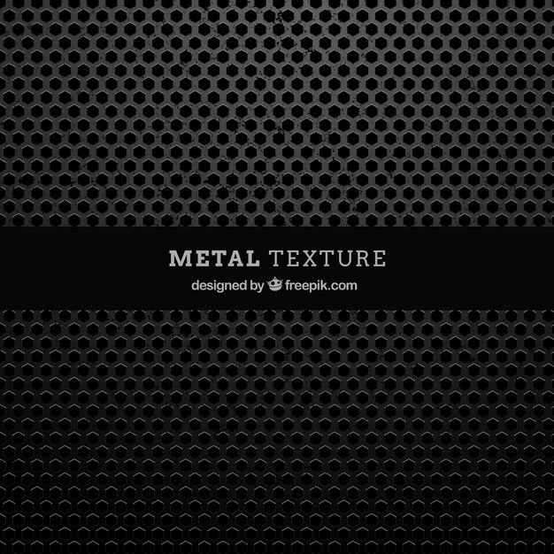Textura de metal con formas hexagonales