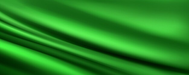 Textura de onda de tela de seda verde con fondo de lujo