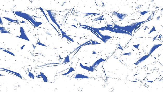 textura de papel de aluminio arrugado con salpicaduras de tinta azul