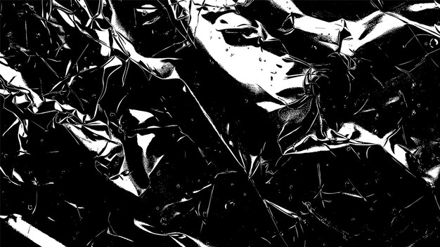 textura de papel de aluminio negro