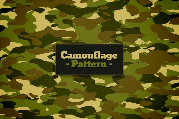 Vector gratuito textura de patrón de camuflaje en tonos verdes de fondo