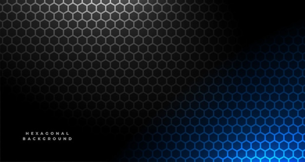 Textura de patrón hexagonal oscuro para un vector de fondo audaz e industrial