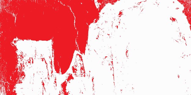 textura de pintura grunge roja en fondo blanco