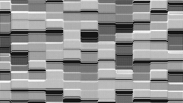 Textura de píxel de onda de punto Fondo de punto abstracto Fondo tecnológico del ciberespacio
