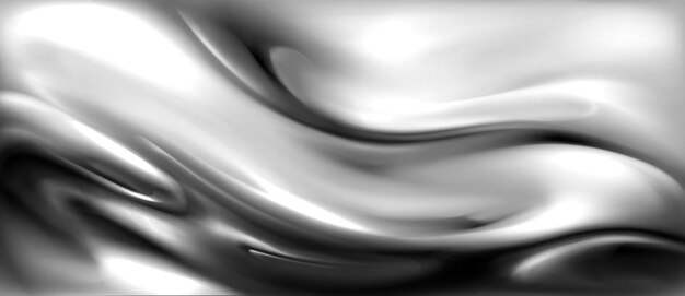 Textura plateada líquida con ondas suaves y fluidas