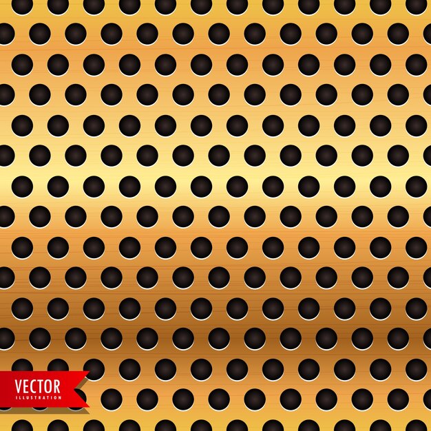 Textura punteada dorada
