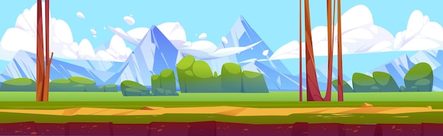 Vector gratuito textura de suelo de juego del paisaje de verano.