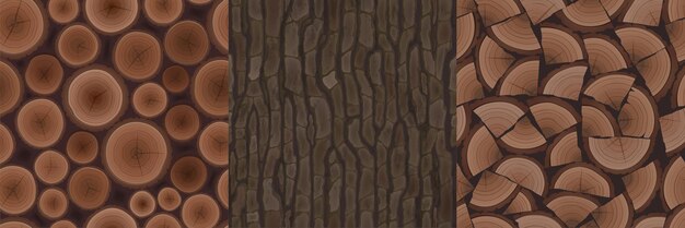 Texturas de madera patrones sin fisuras para el diseño de juegos