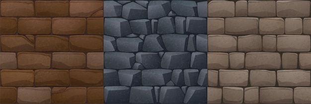 Texturas de paredes de ladrillos de piedra.