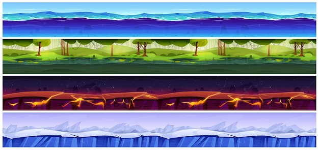 Vector gratuito texturas de suelo sin fisuras de los niveles de juego