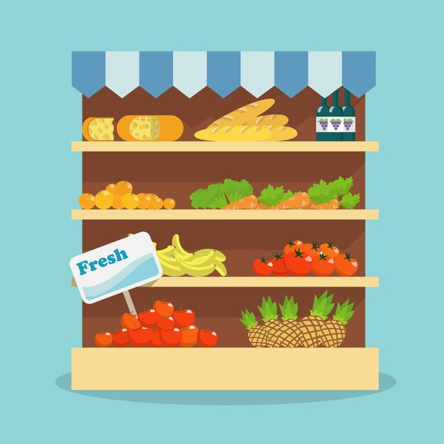 Tienda de frutas y verduras