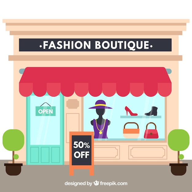 Tienda de ropa elegante