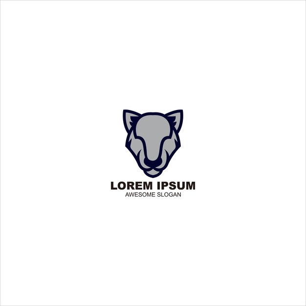 tigre, cabeza, logotipo, colorido, vector