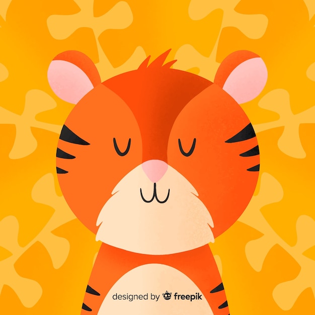 Tigre feliz