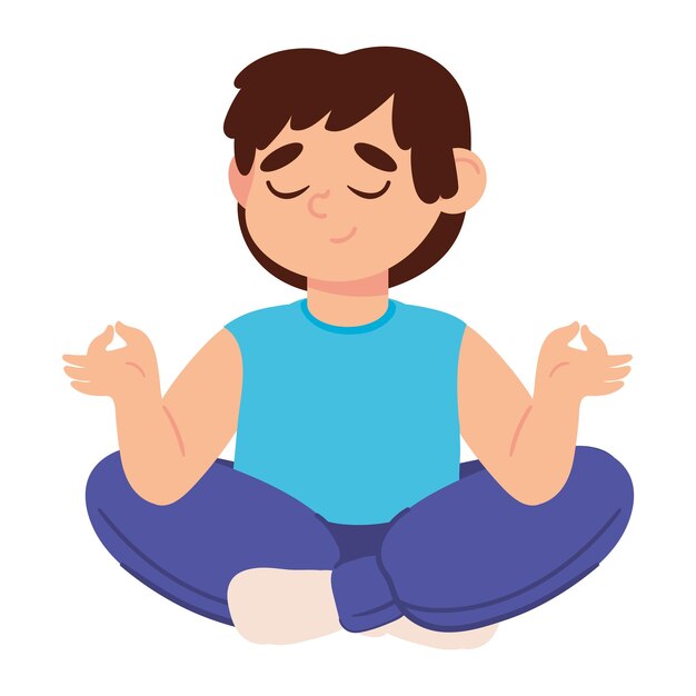 Un tipo haciendo yoga.