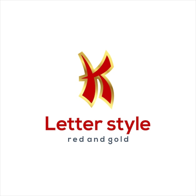 tipo de logotipo inicial de la letra K con diseño de estilo japonés y chino para logotipos de empresas y negocios