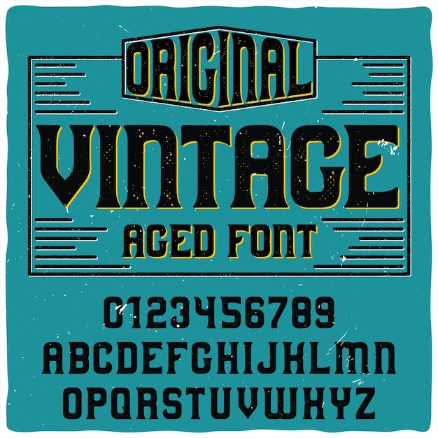 Vector gratuito tipografía de etiqueta vintage llamada 