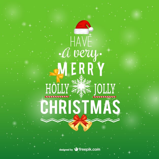 Tipografía Feliz Navidad