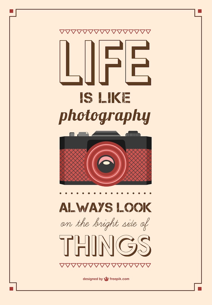 Vector gratuito tipografía de fotografía vintage