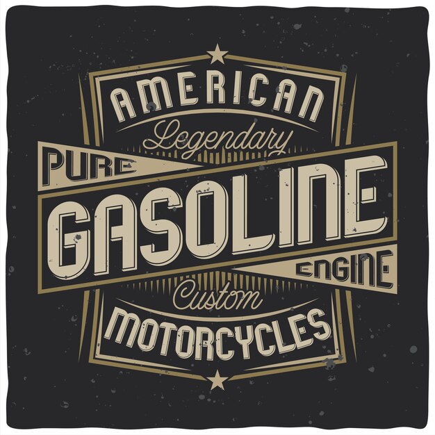 Tipografía de gasolina