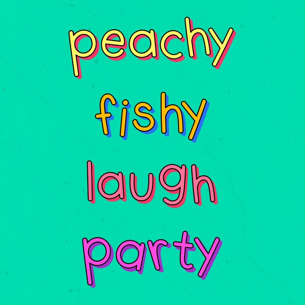 Tipografía de jerga de moda en un vector de fondo verde