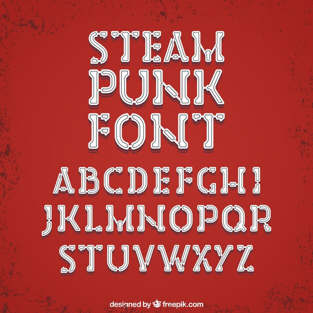 Tipografía steampunk