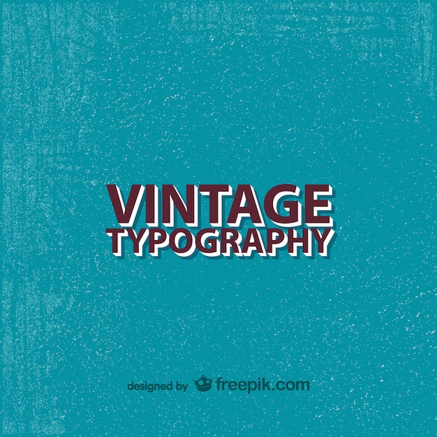 Vector gratuito tipografía vintage sobre fondo texturizado