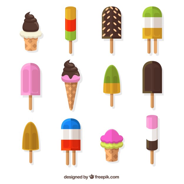Tipos de deliciosos helados