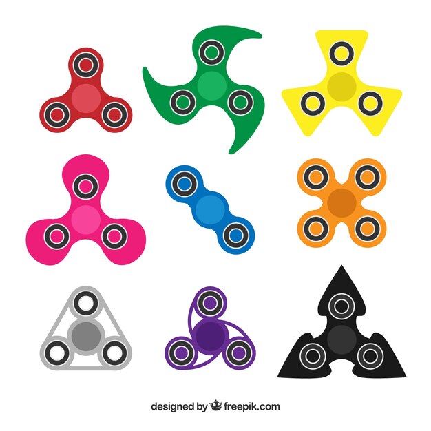 Tipos de spinners de colores