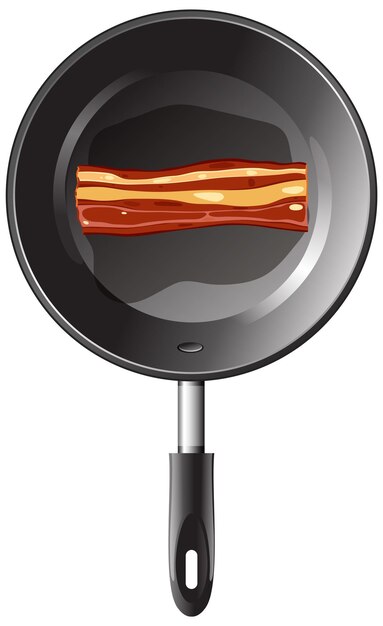 Tocino frito en la sartén